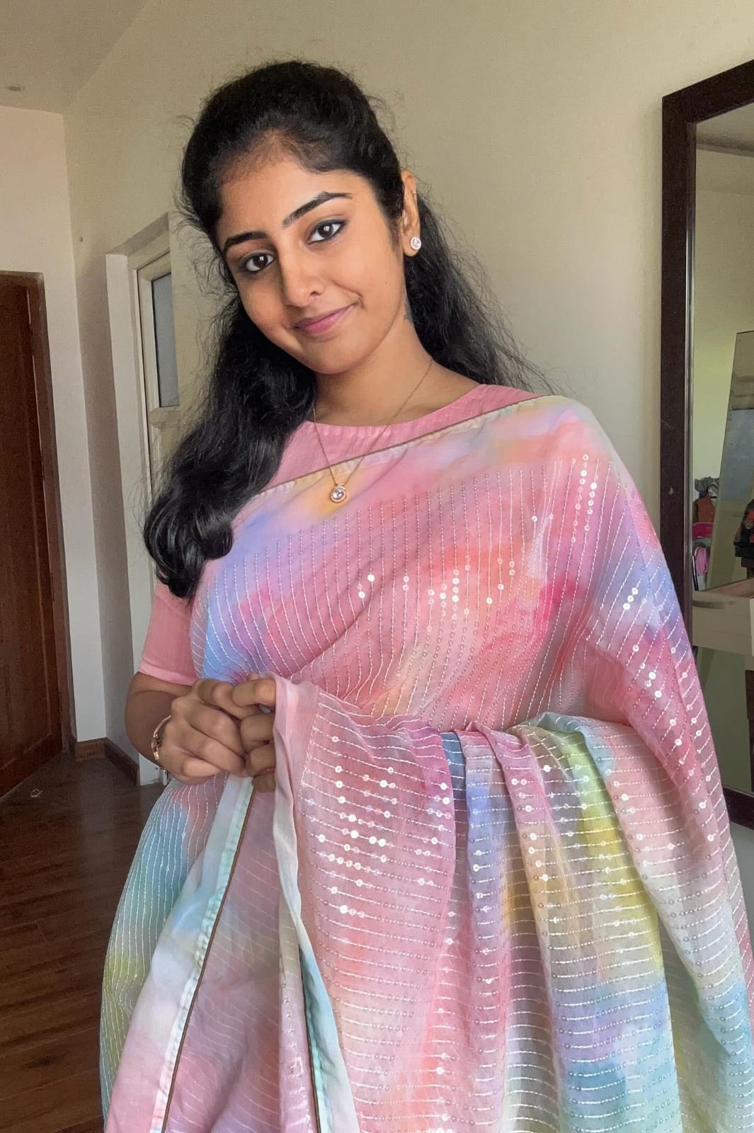 Sequnce work Saree