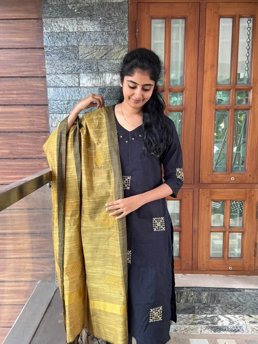 Embroidery Salwar- Black