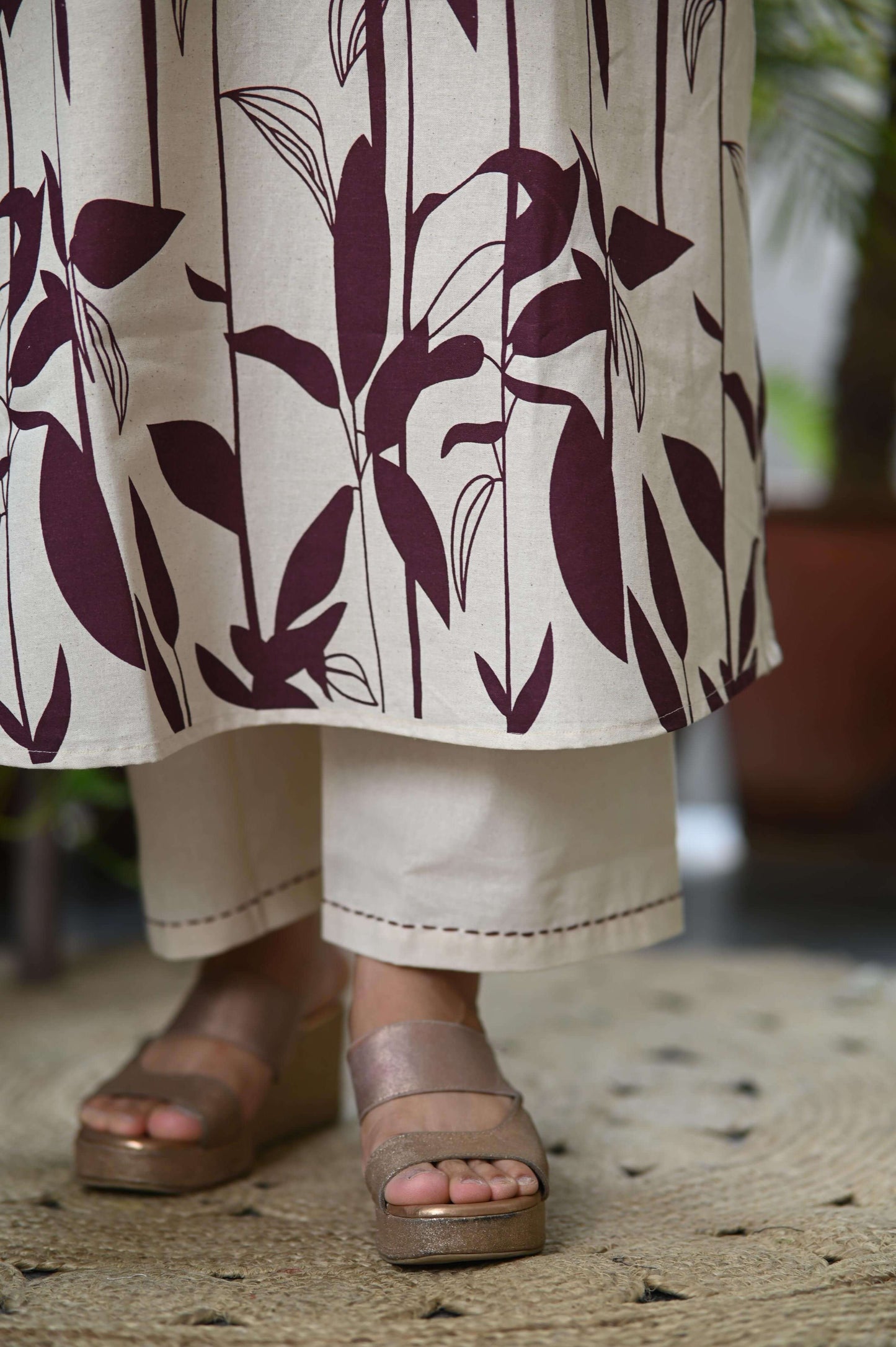 Minimal Kantha - Brown Co Set