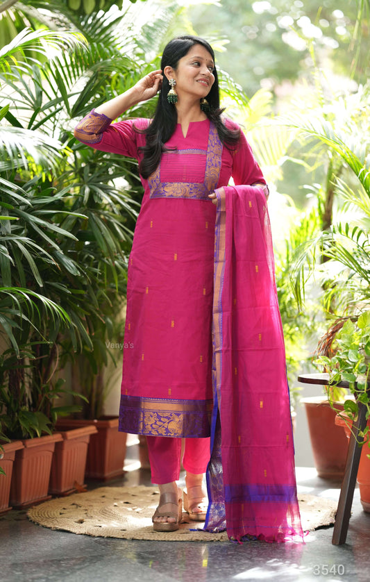Raani pink Kanchi Cotton