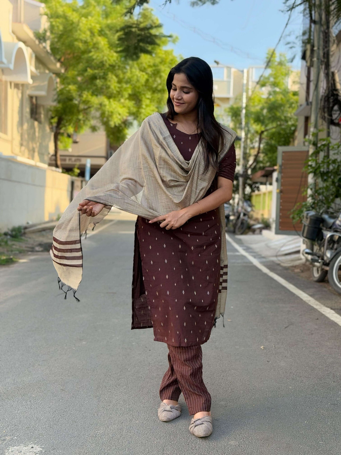 Brown Silk