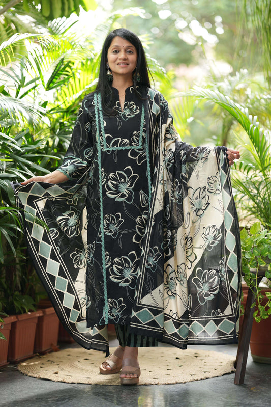 Green Crocia Lace Top