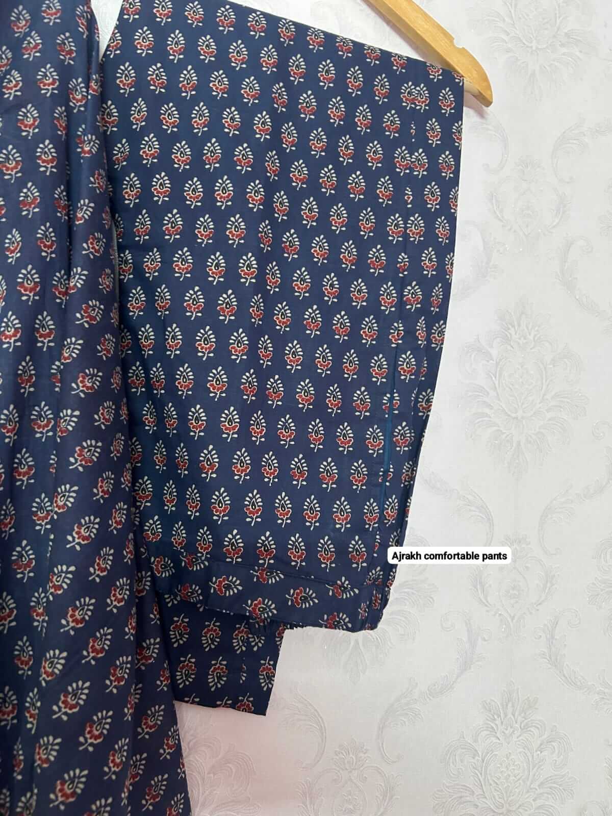 Ajrakh Blue kurta
