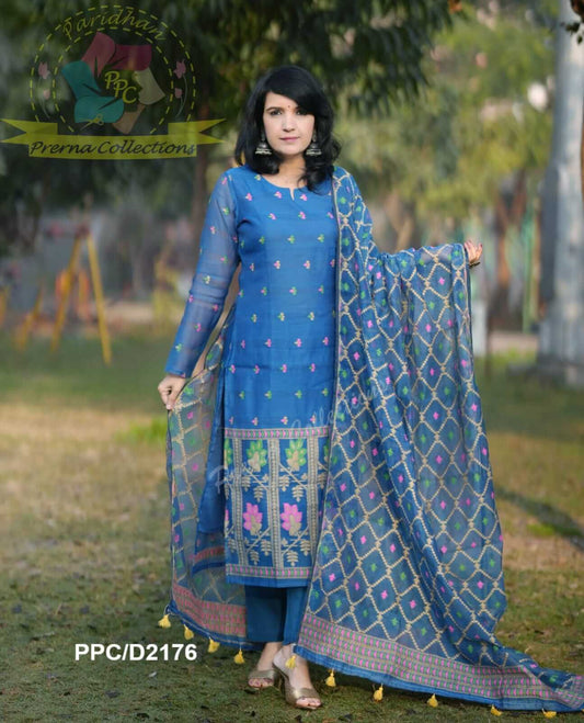 Cotton silk Handwoven Jamdani