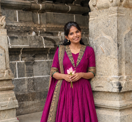 Narayanpeth Layered Anarkali 1