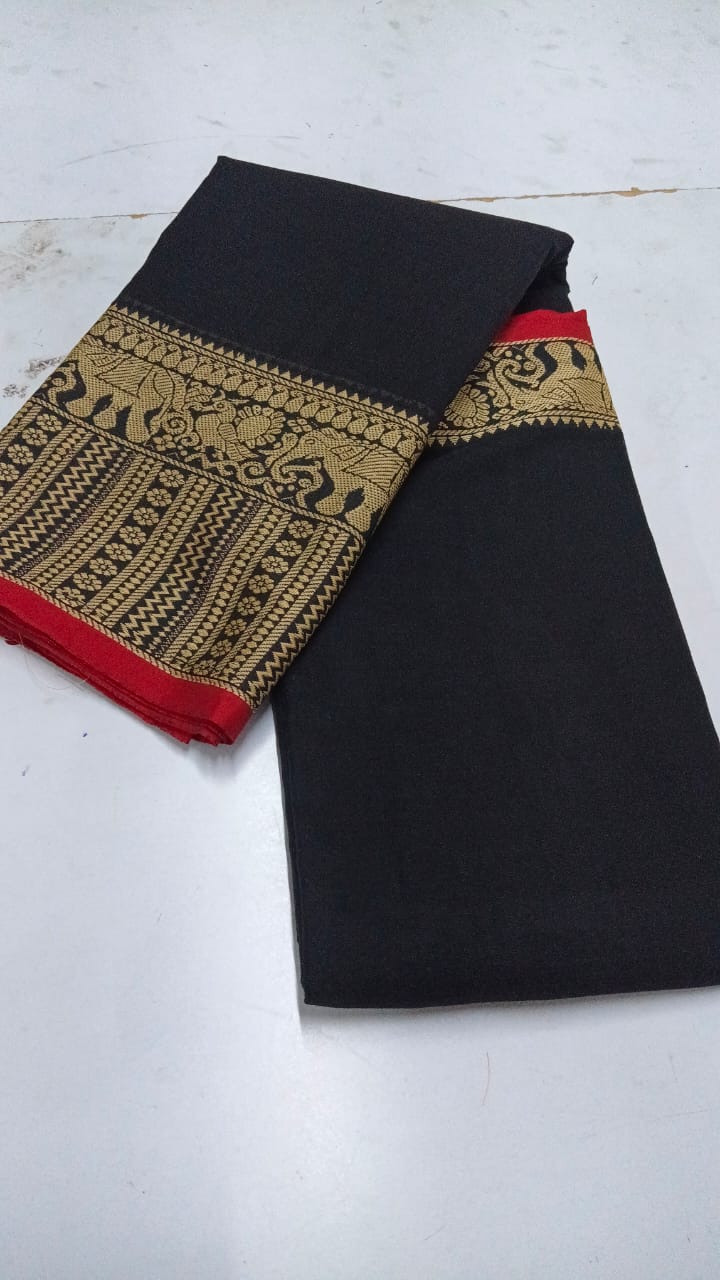 Black Narayanpeth Layered Anarkali