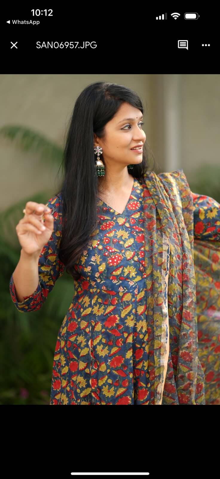 Hand Block Anarkali Suits