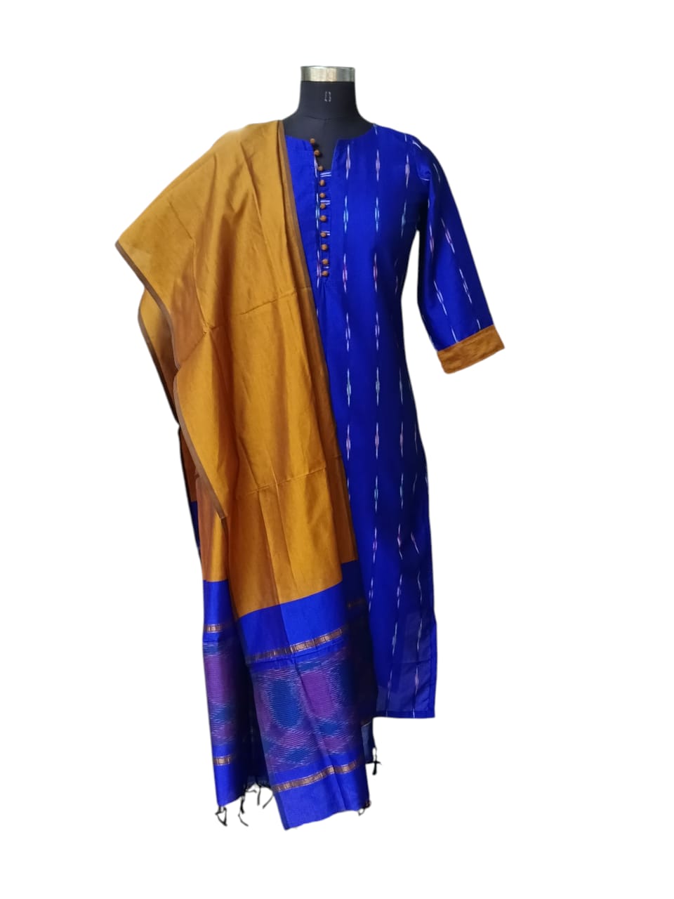 Semi Silk Ikkat Print