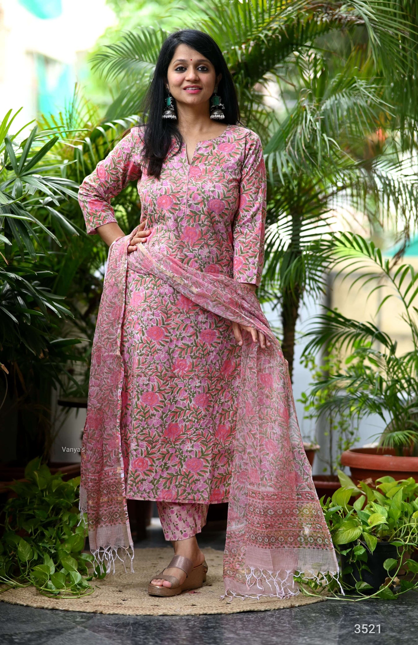 Sanganeri Handblock set