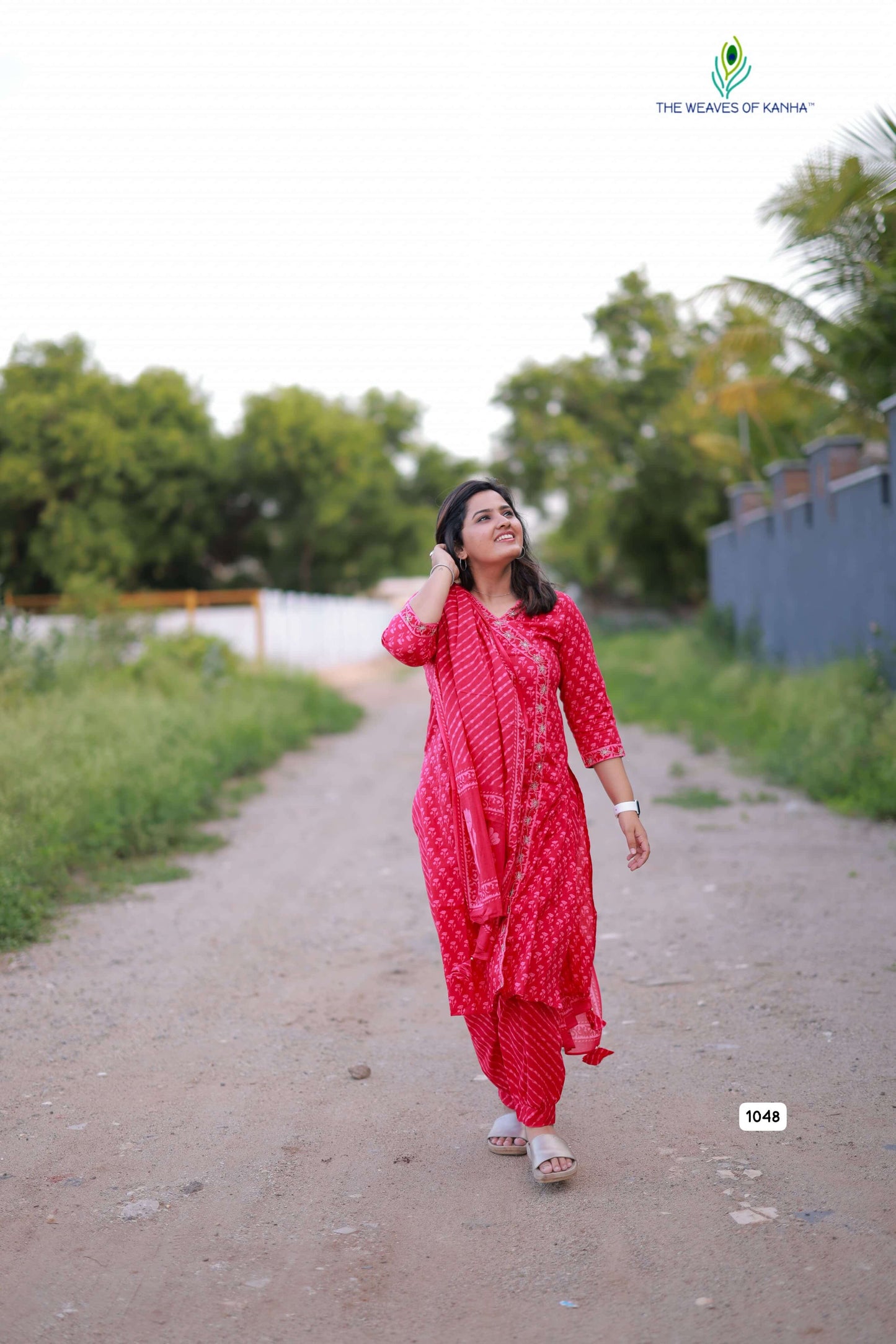 Angrakha Neck with handwork