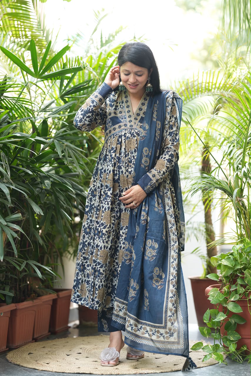 Alia Blue Anarkali