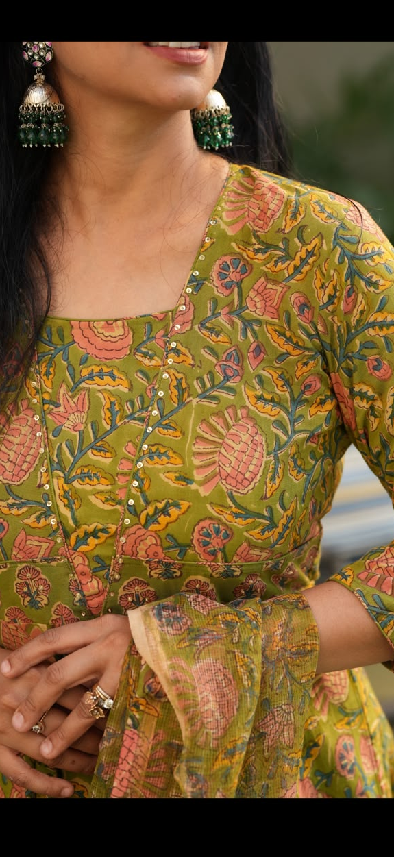 HandBlock Anarkali Suits