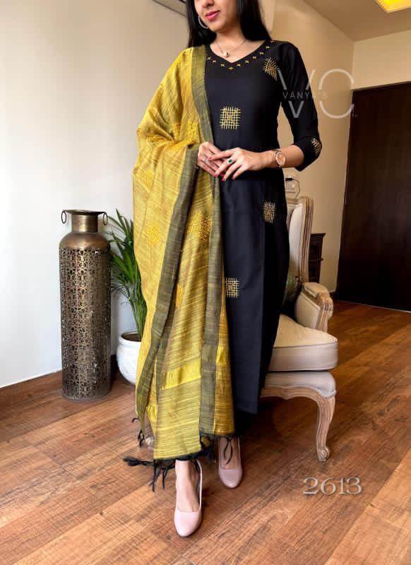 Embroidery Salwar- Black