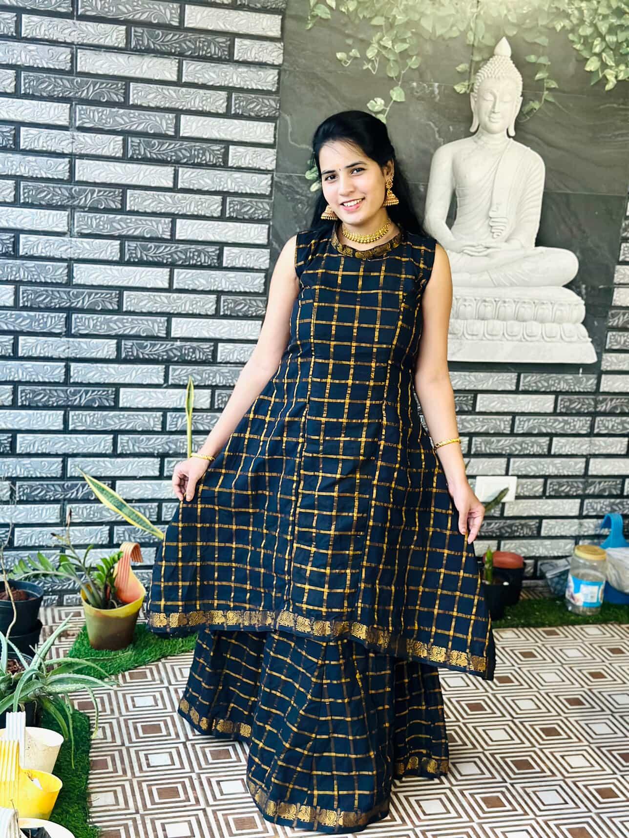 Black Traditional Skirt & top