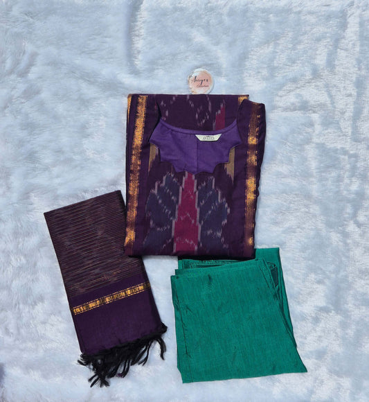 Purple Silk Suit