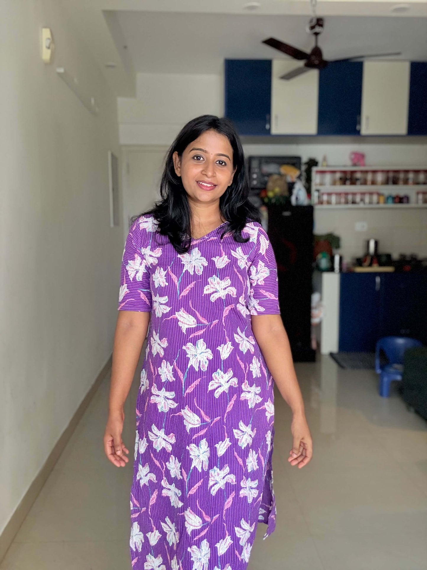 Purple Kantha Co set