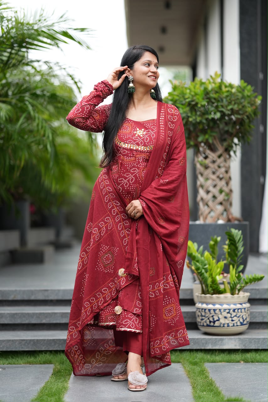 Bandhani Anarkali