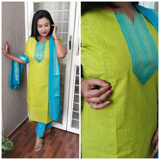 Traditional Green & Blue