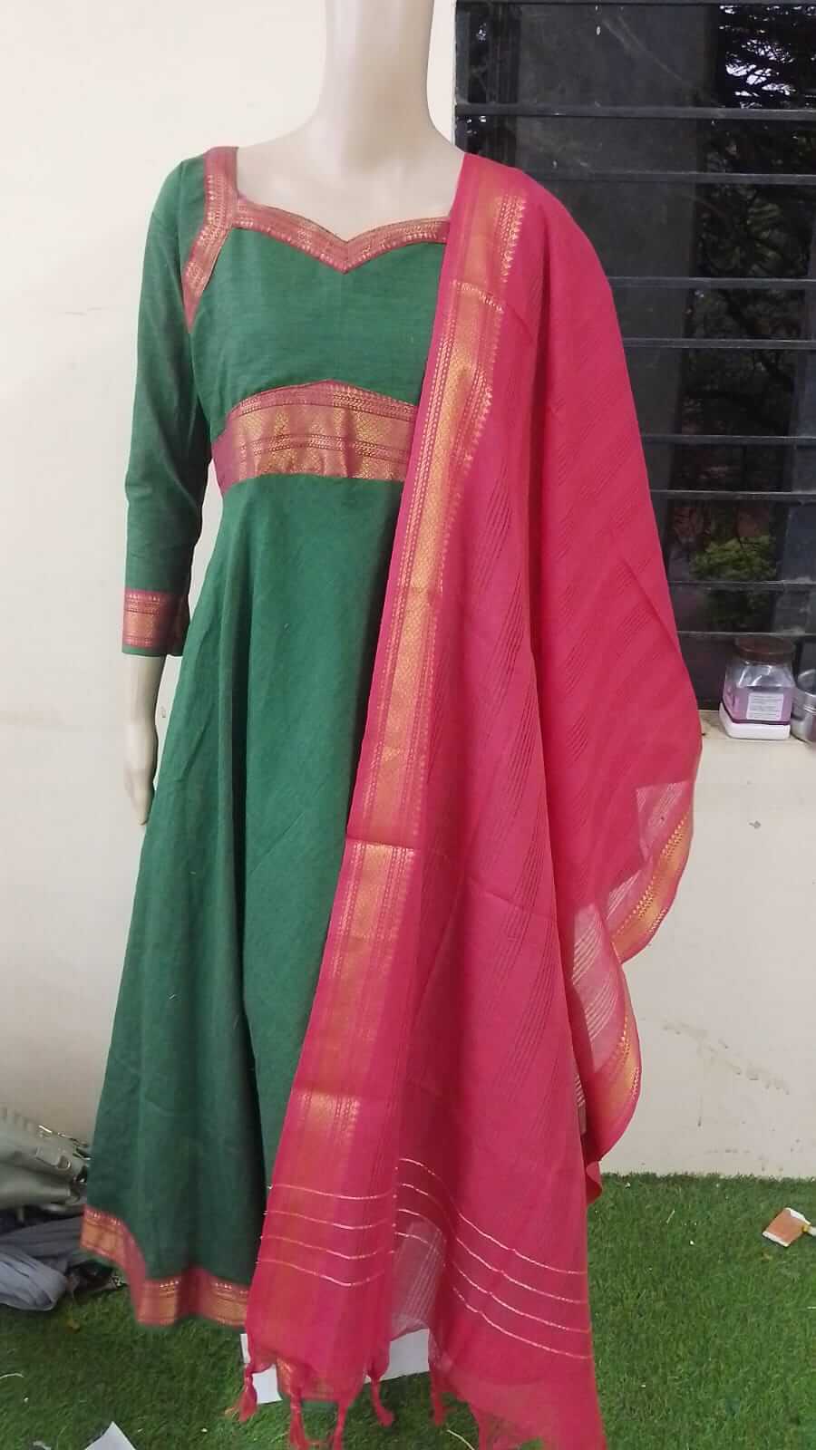 Cotton Mangalagiri Anarkali