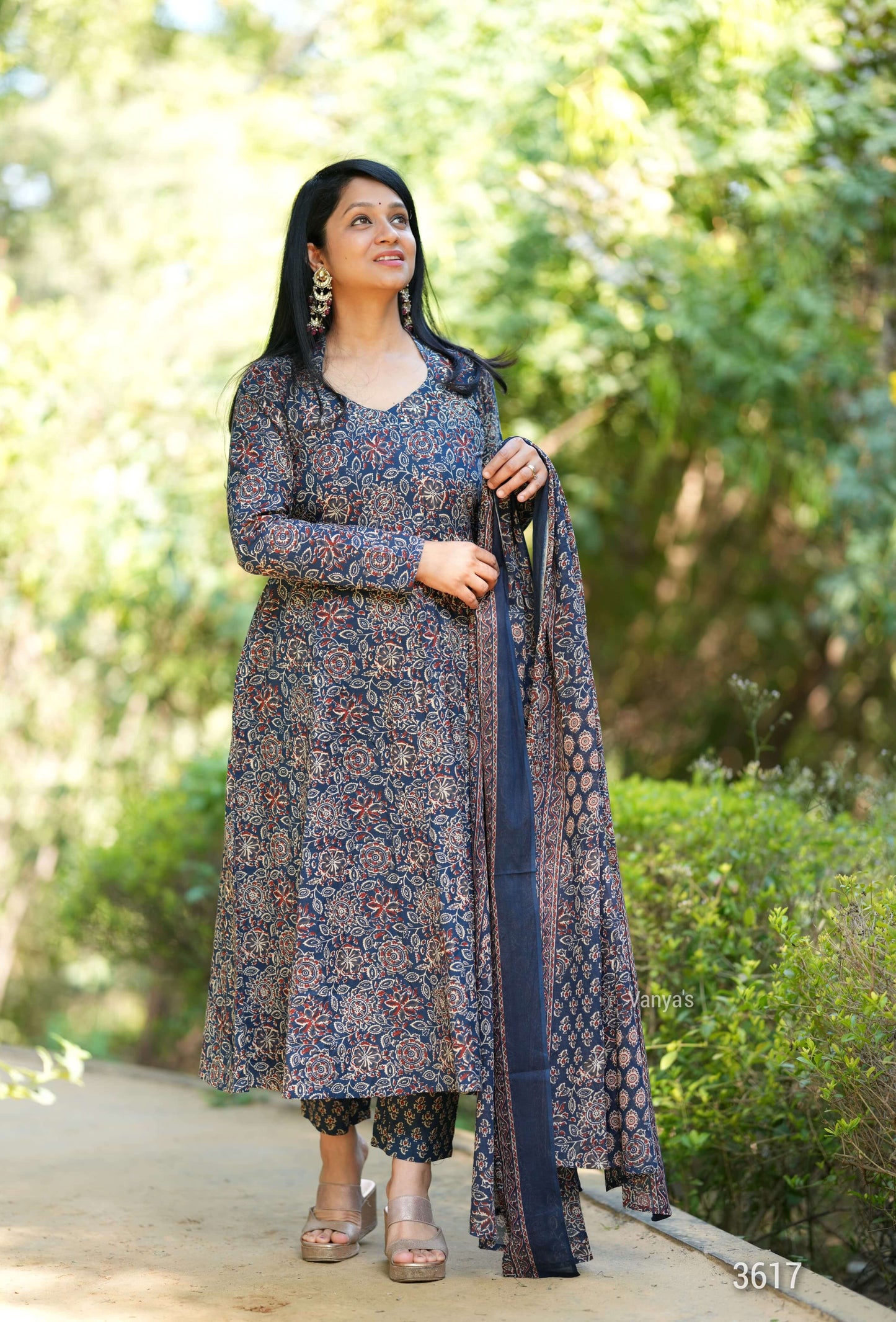 Blue Ajrak print