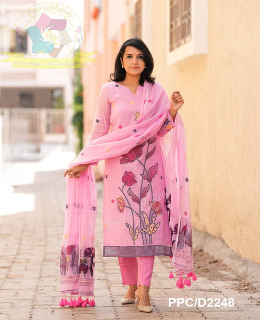 Embroidery Jamdani Handwoven