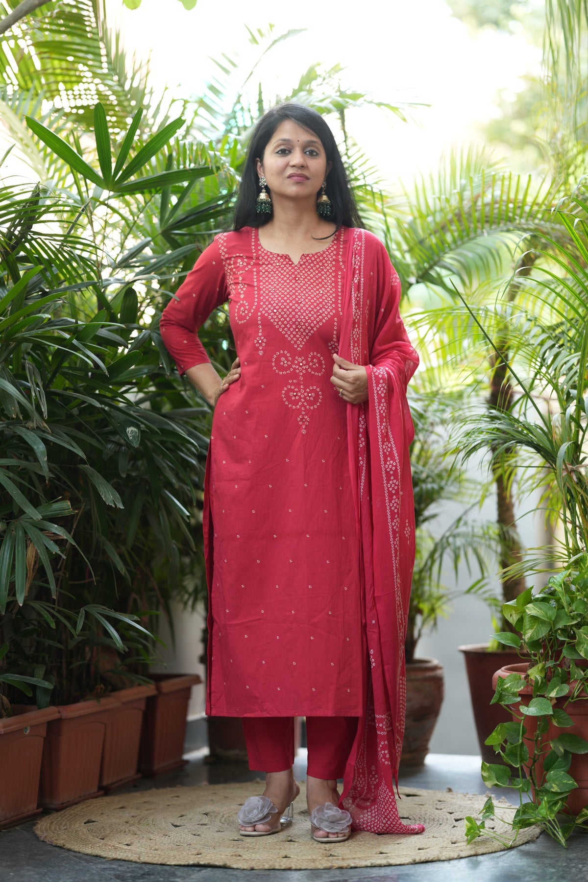 Red Mirror embroidery