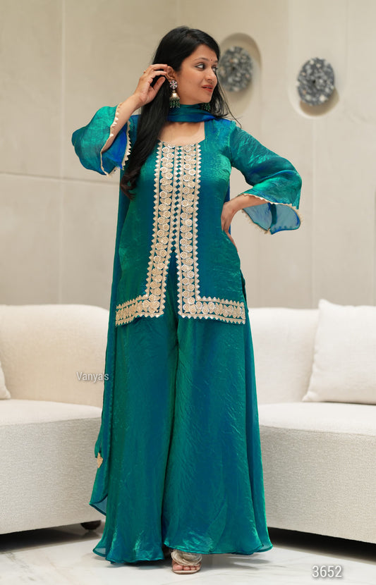 Peacock Bliss Sharara set