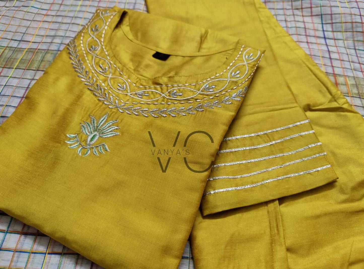 Yellow Silk Anarkali