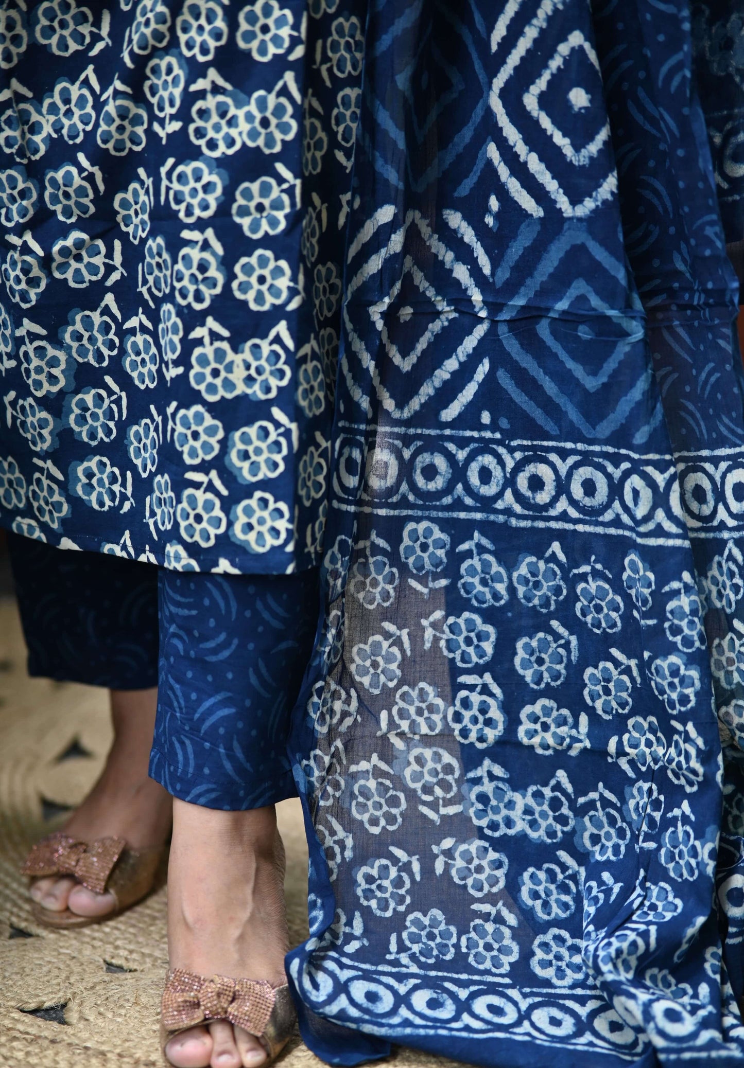 Indigo Handblock set- 3