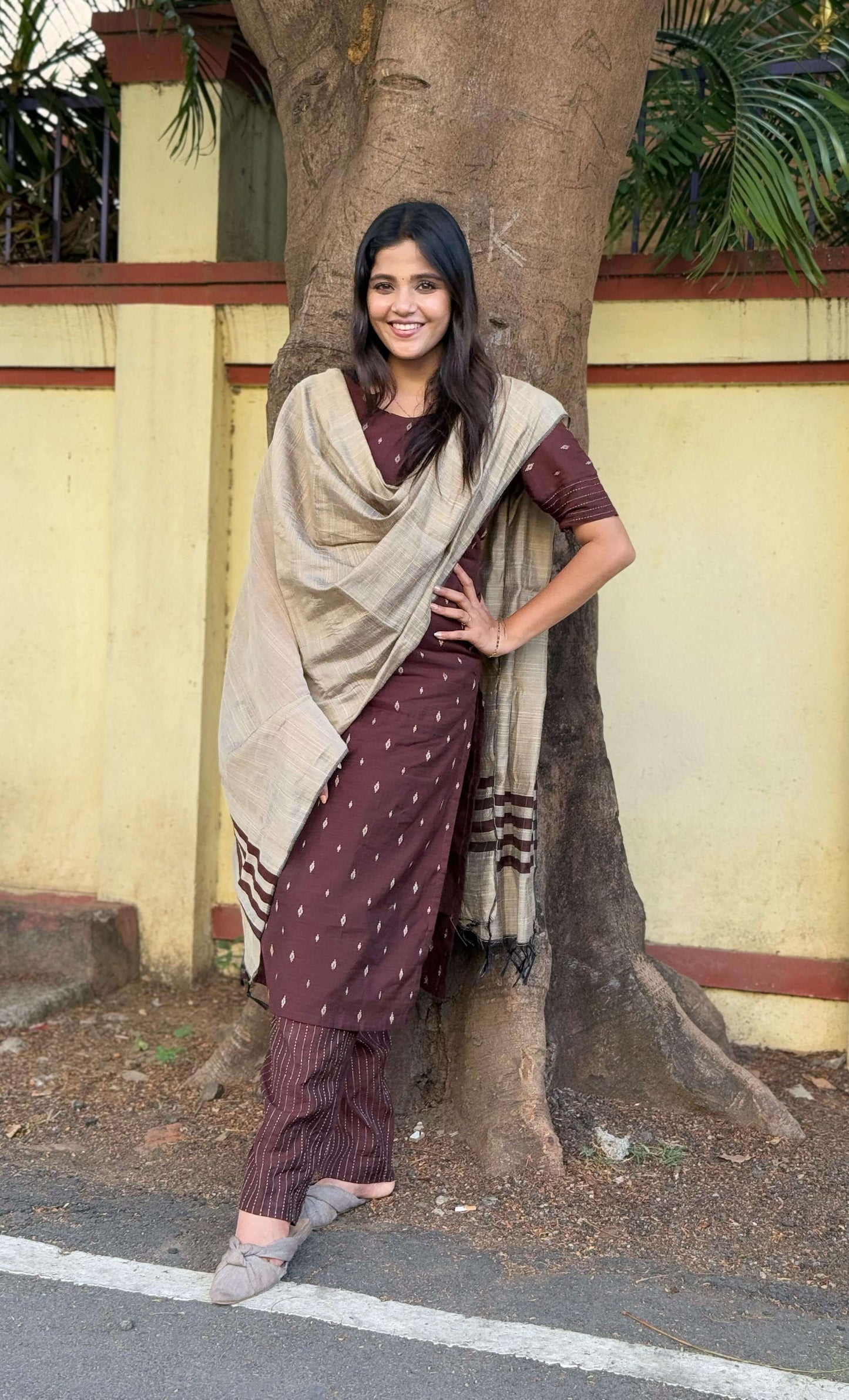 Brown Silk