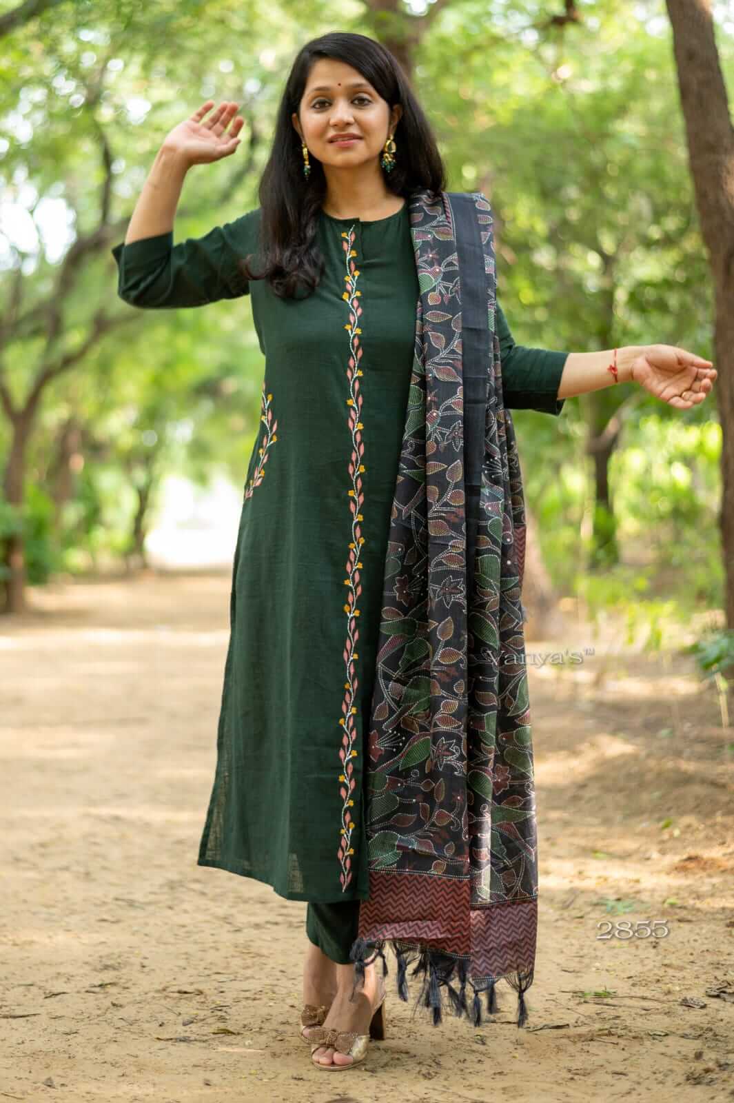Khadi silk duppata