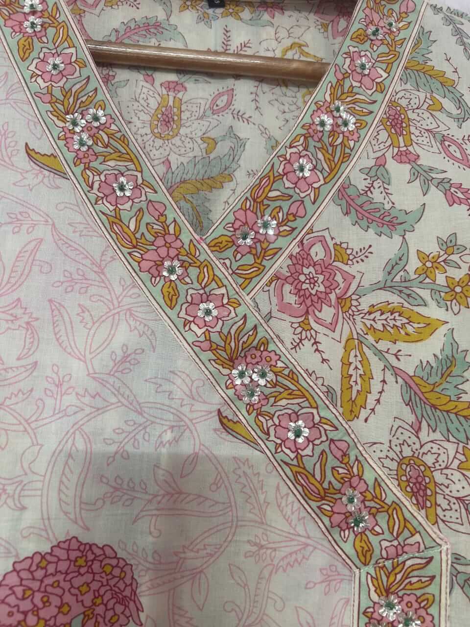 Angrakha style with bead work