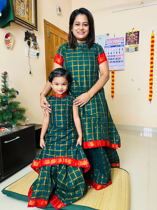 Double Shade Skirt and top