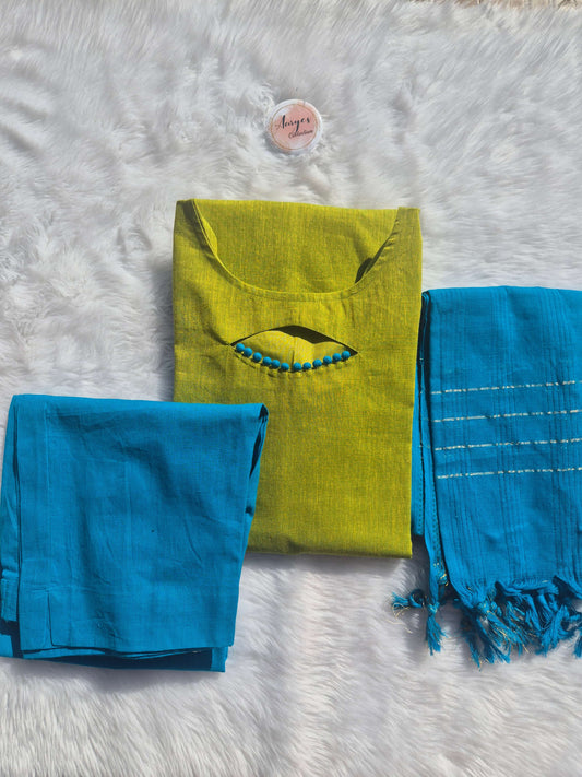 Parrot Green & Blue Traditional