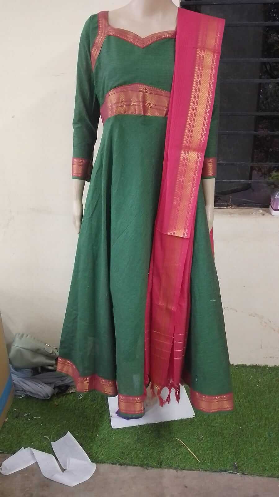 Cotton Mangalagiri Anarkali