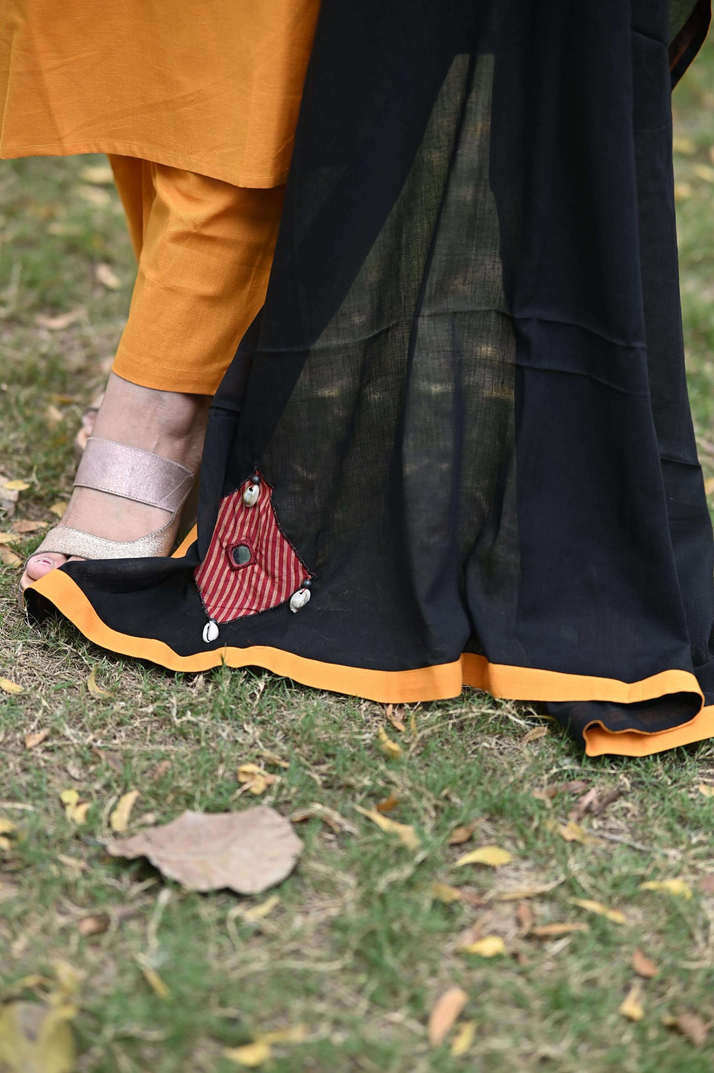 Black Mustard with Mirror work