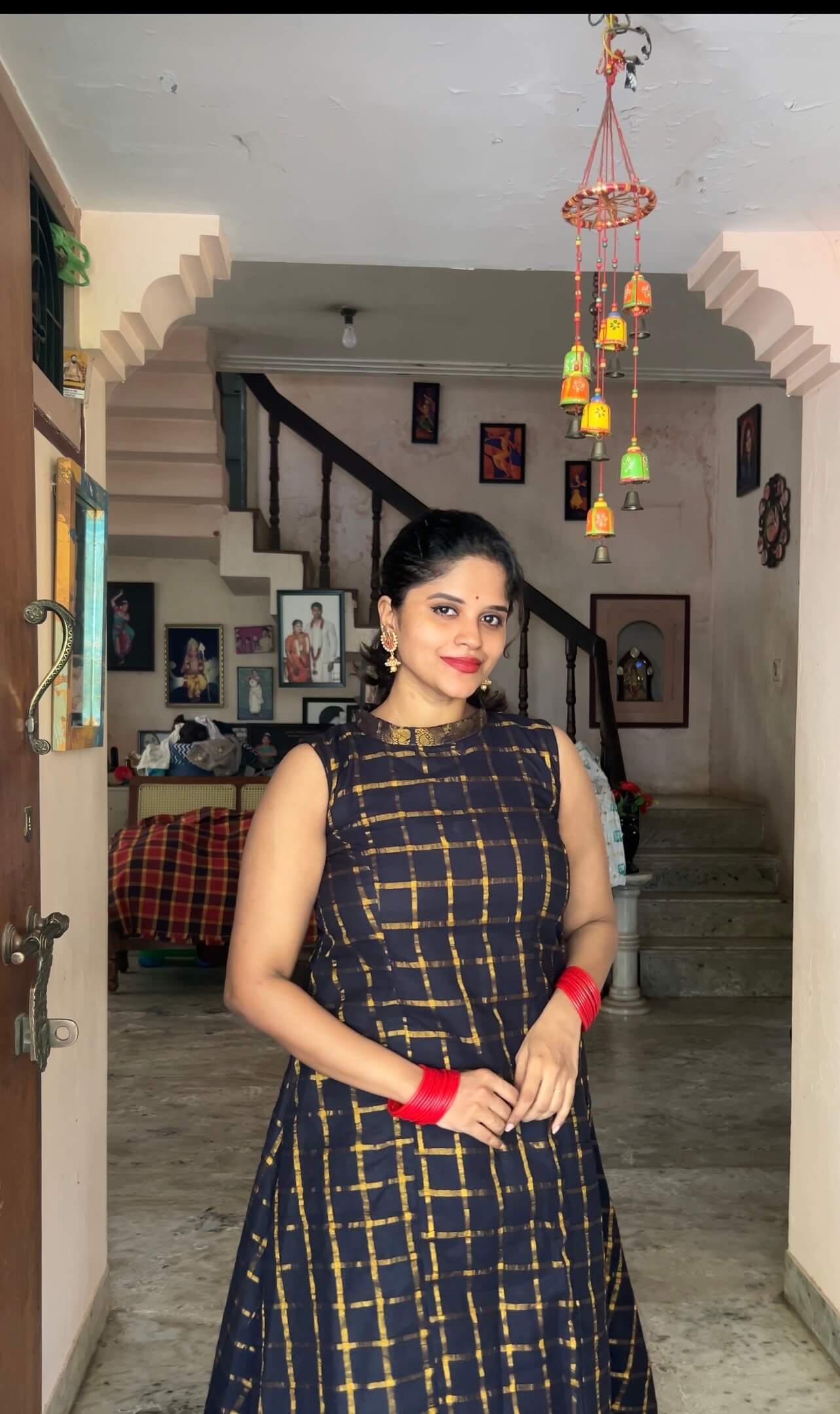 Blue Traditional Skirt & top