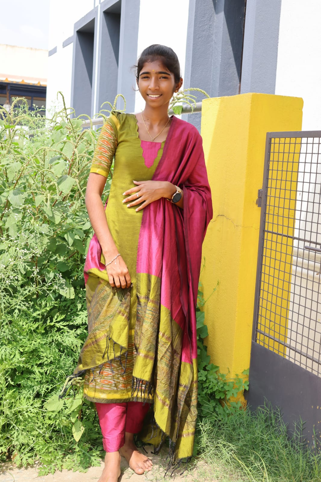 Scallop Silk Salwar