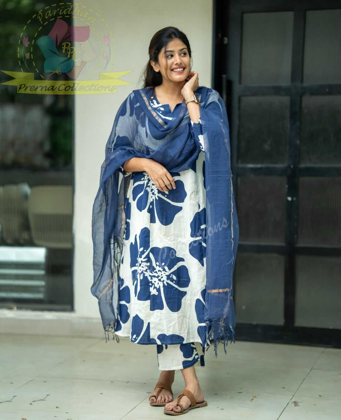 Floral Khadi