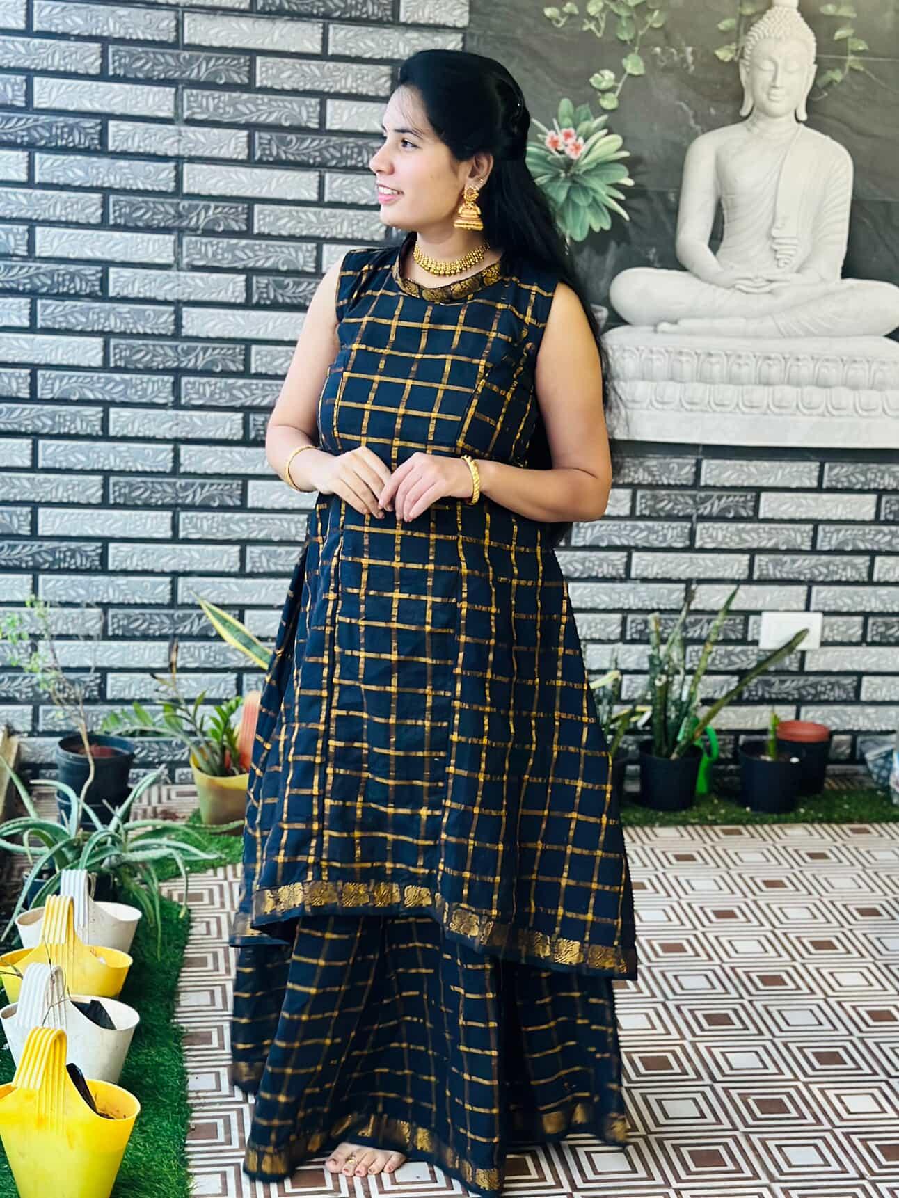 Black Traditional Skirt & top