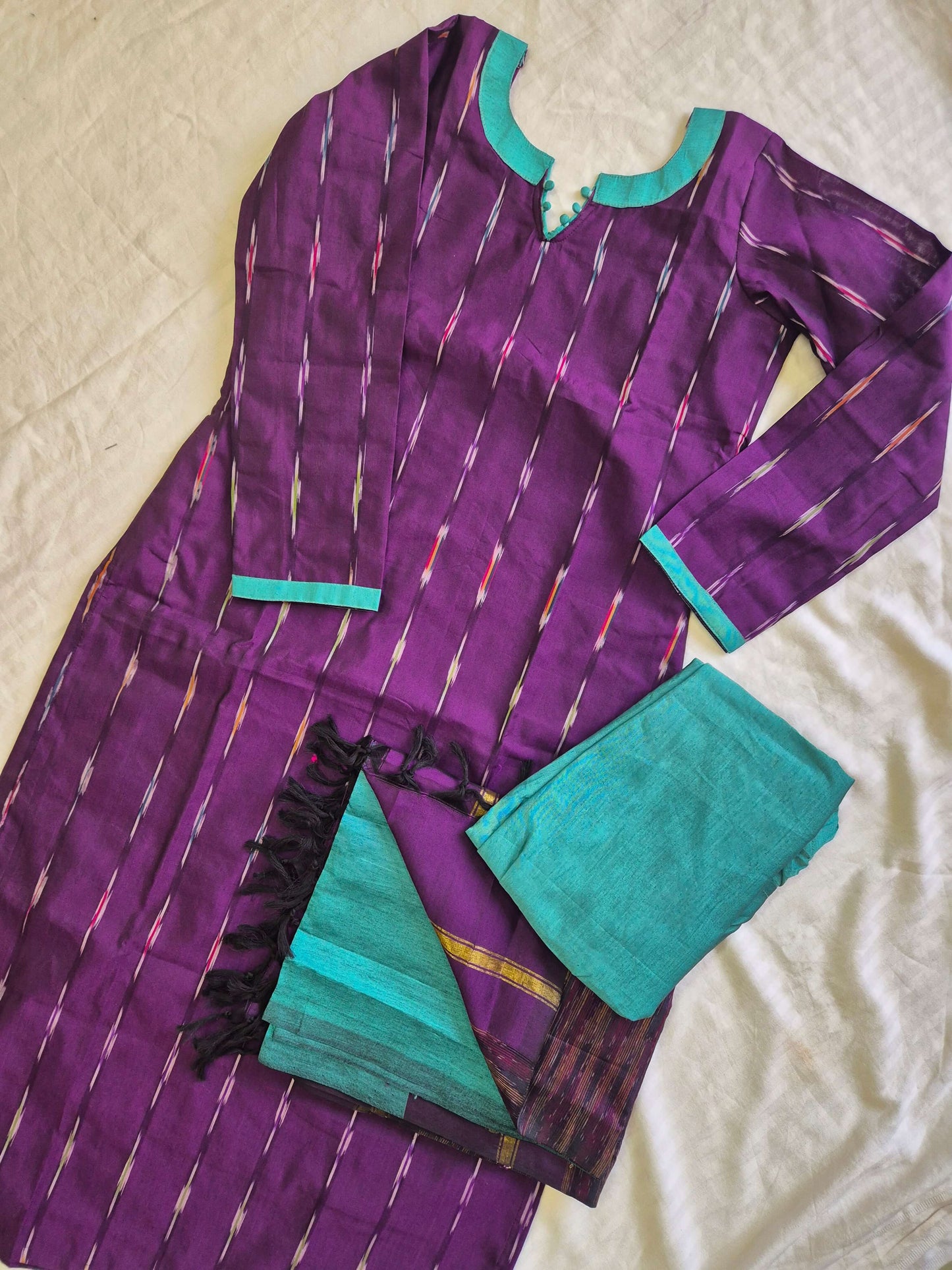 Semi Silk Ikkat Print