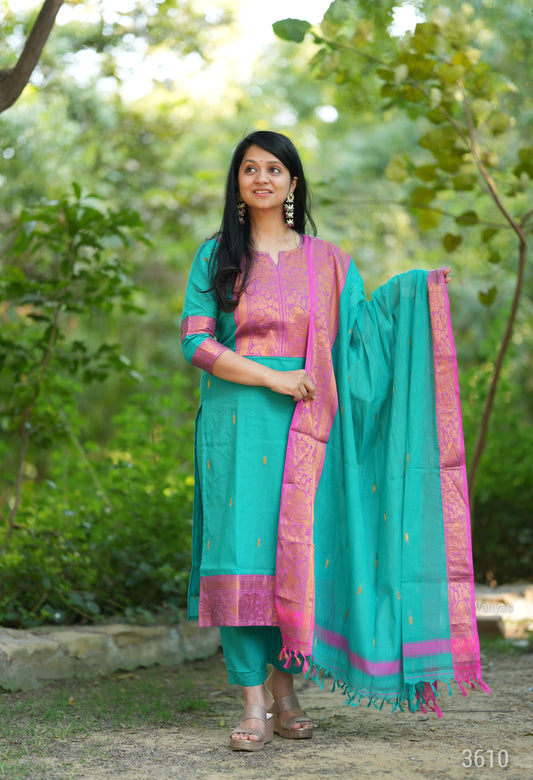 Kanchi Cotton Rama Blue
