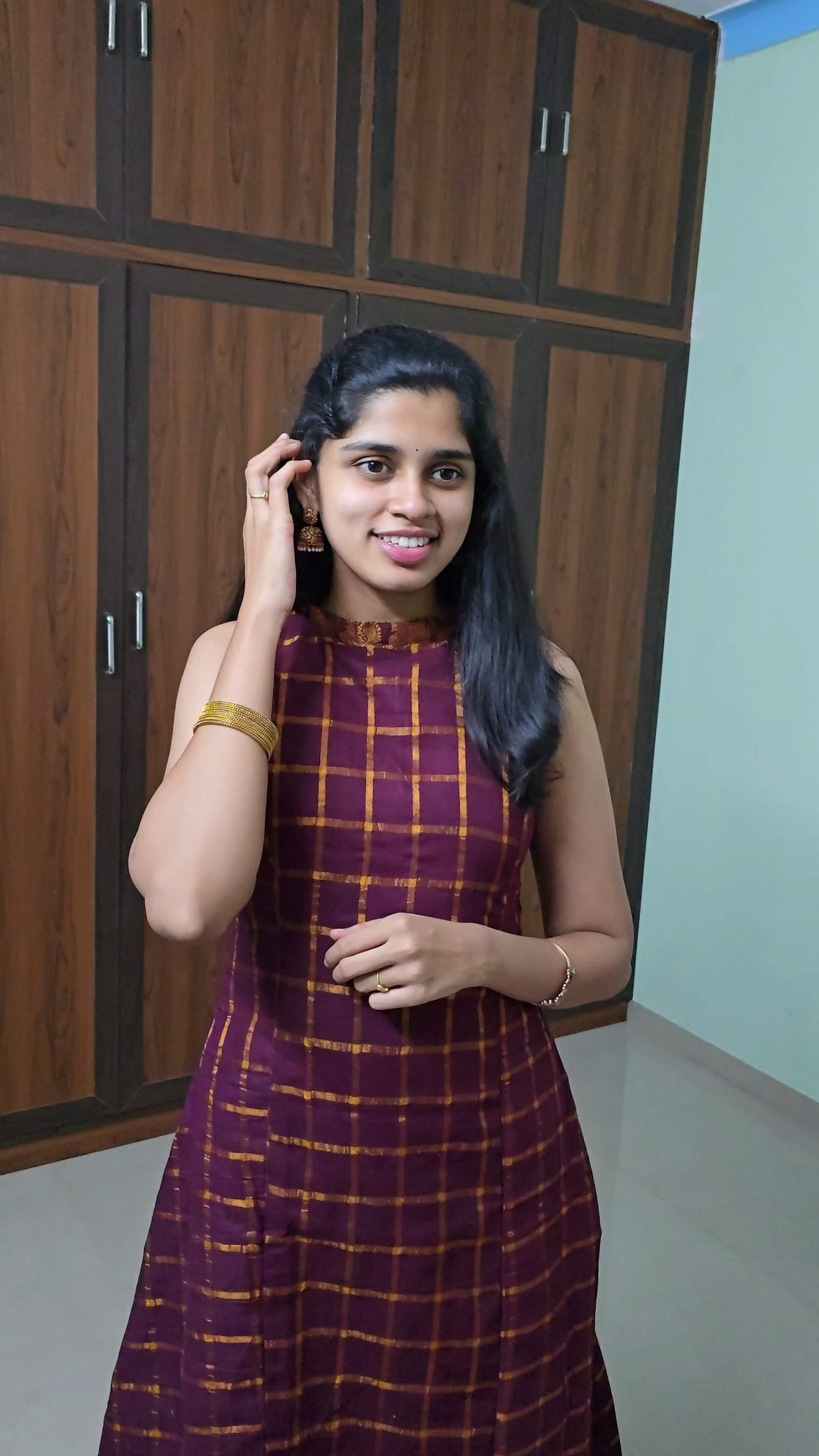 Maroon Traditional Skirt & top