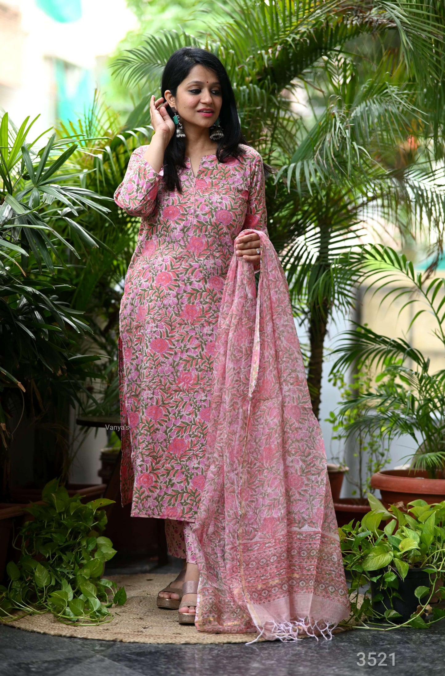 Sanganeri Handblock set