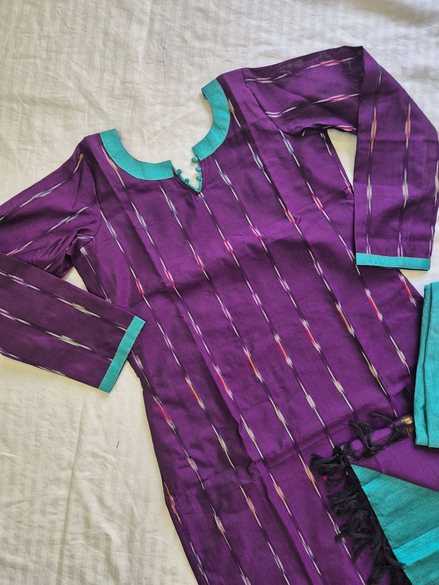 Semi Silk Ikkat Print