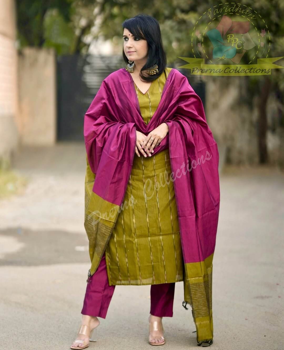 Silk Salwar- Green