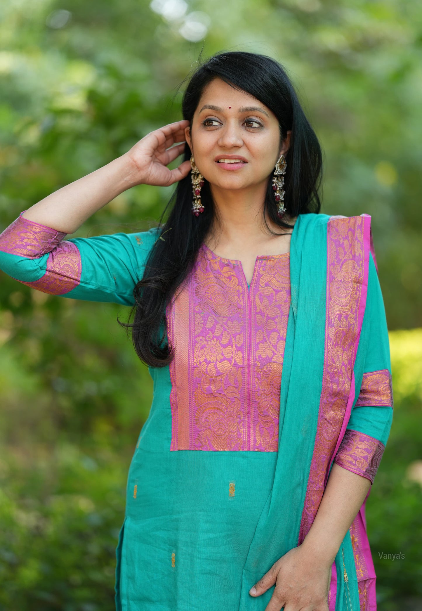 Kanchi Cotton Rama Blue