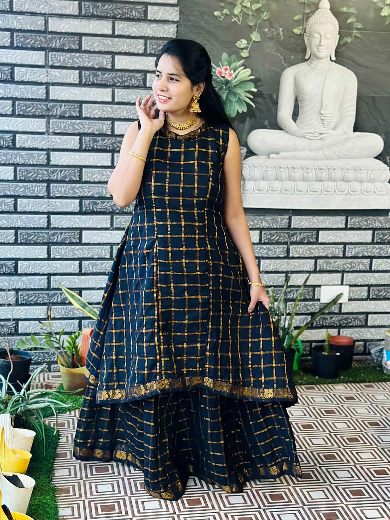 Black Traditional Skirt & top