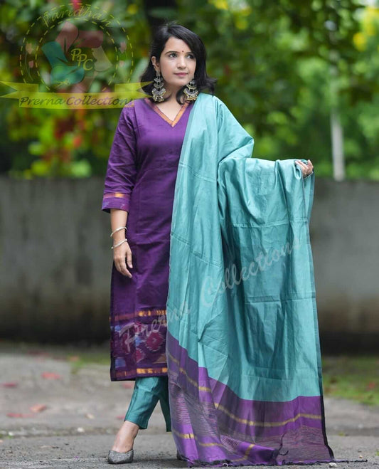 V Neck Pochamplly Silk