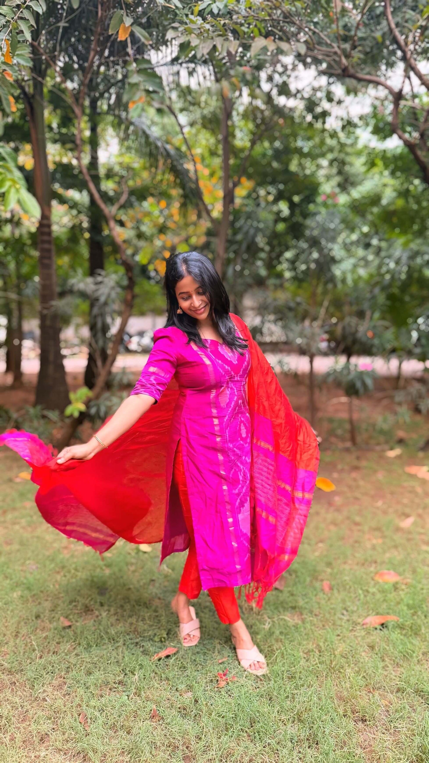 Orange & Pink Salwar